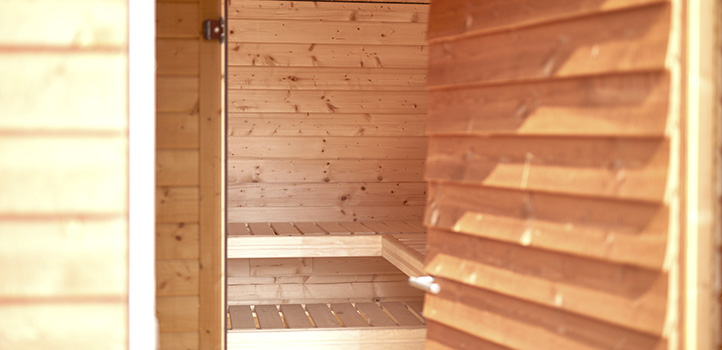 Sauna und Infrarotkabine zum Erholen